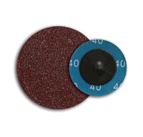 3"  Grit Aluminum Oxide Abrasive Quick Change Sanding Disc For Metalworking (24 - 120 Grit)