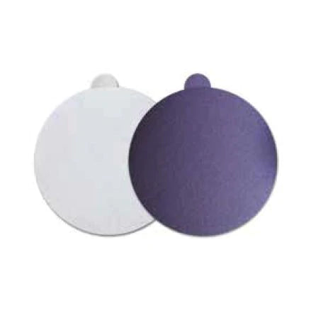 5" Purple  PSA Discs With Tab Film Backed For Finishing (60 - 3000 Grit, No Hole)