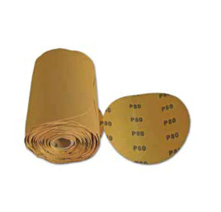 6" Hole Gold PSA Rolls Stearate Aluminum Oxide Coated (40 - 400 Grit, No Hole)
