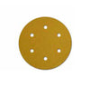 6 inch Gold 6 hole Hook and Loop Sanding Discs