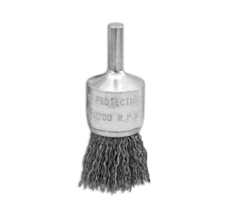 3/4" x 1/4" 0.14" Carbon Steel Crimped Wire Cup Brush For Cleaning Surfaces